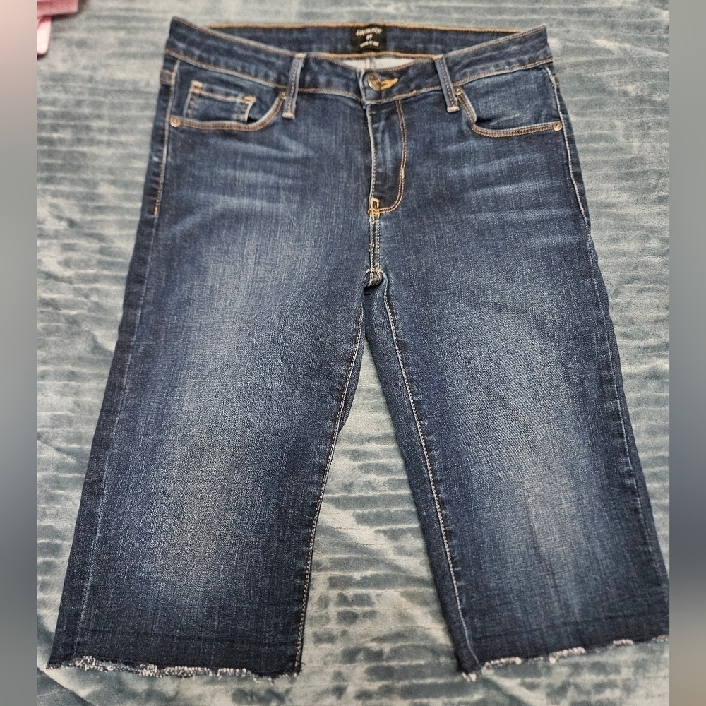 Justblack Dark Wash Womens Bermuda Style Shorts!